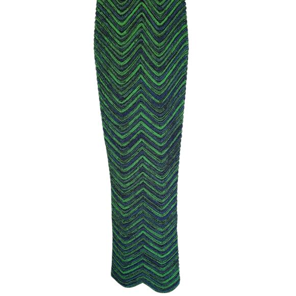 Isa Boulder BodyCurl Knit Stretch Ribbed Midi Dress in Aquarium Size XS NWT - Picture 5 of 6